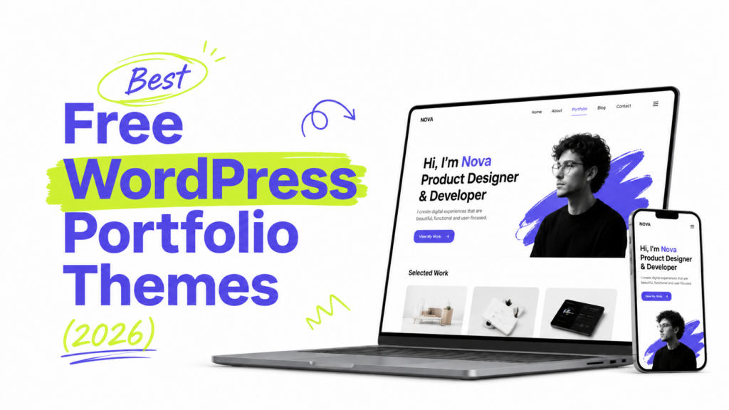 Best Free WordPress Portfolio Themes (2026)