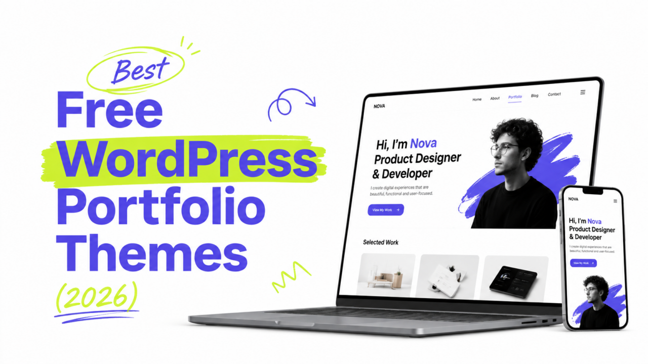 Best Free WordPress Portfolio Themes (2026)