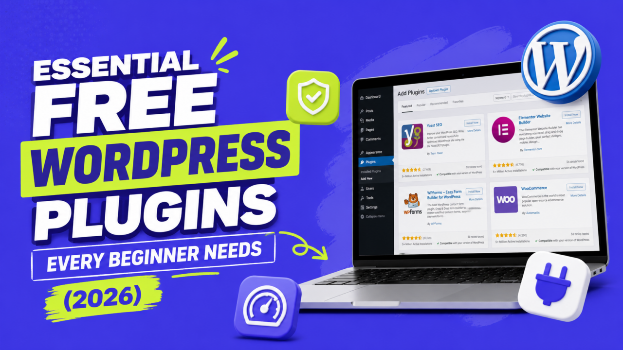 Essential Free WordPress Plugins Every Beginner Needs (2026)
