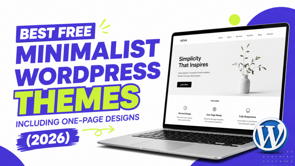 Best Free Minimalist WordPress Themes, Including One-Page Designs (2026)