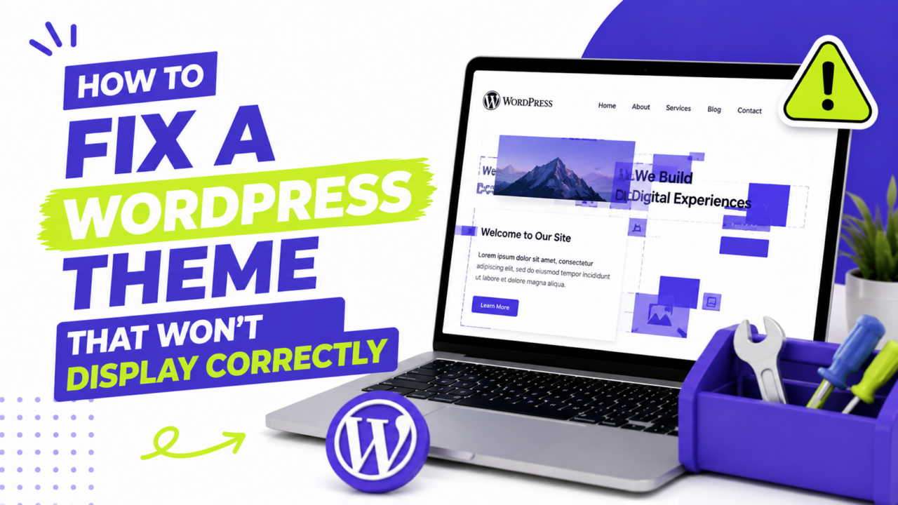 How to Fix a WordPress Theme That Won't Display Correctly