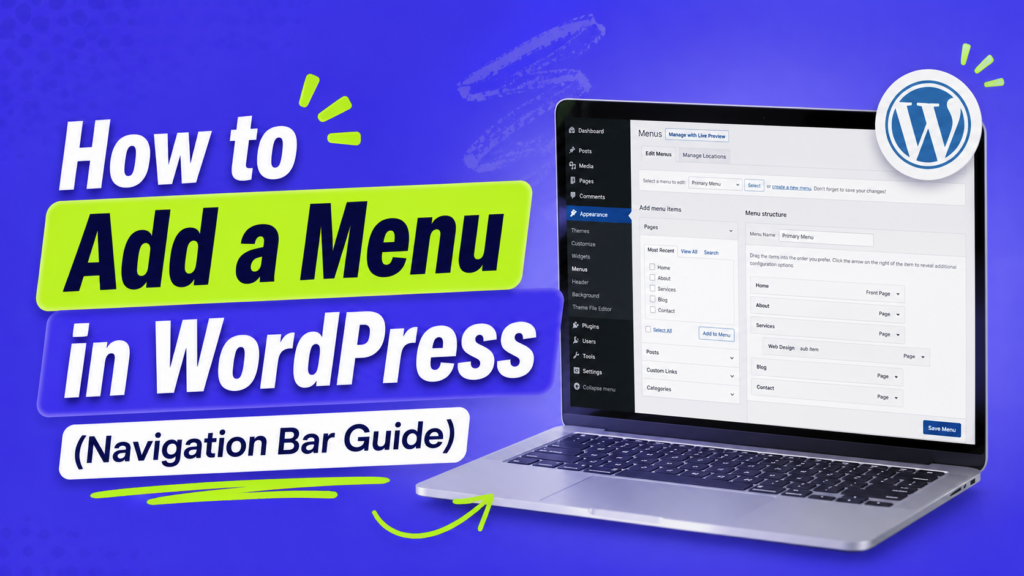 How to Add a Menu in WordPress (Navigation Bar Guide)